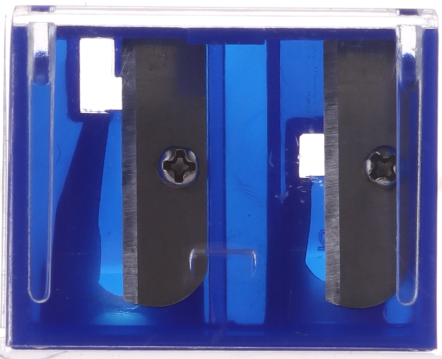 Подвійна стругачка з кришечкою, 2182, синя - Top Choice — фото N2