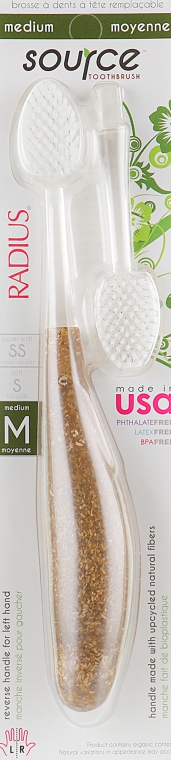 Зубна щітка суперсередня, деревина - Radius Source Toothbrush Wood — фото N1