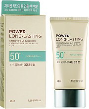 Духи, Парфюмерия, косметика Солнцезащитный крем - The Face Shop Power Long-Lasting Green Tone Up Sun Cream SPF50+ PA++++