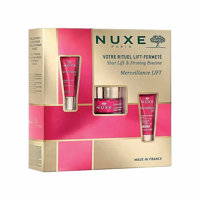 Набір - Nuxe Merveillance Lift Set (f/cr/50ml + f/cr/15ml + eye/cr/15ml) — фото N1