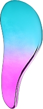 Щітка для волосся, 415957, рожево-синя - Inter-Vion Untangle Metallic — фото N3