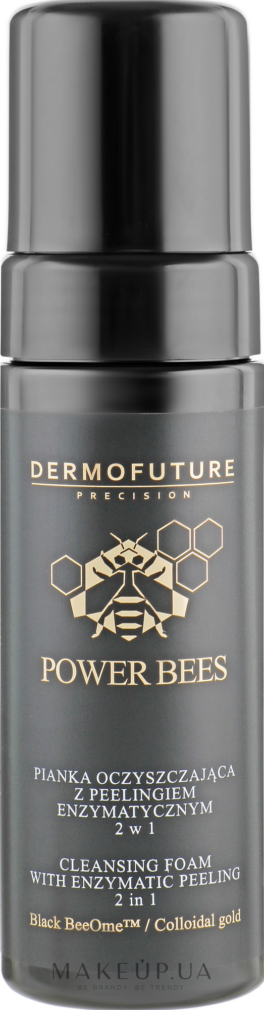 Очищувальна пінка з ензимним пілінгом 2 в 1 - Dermofuture Power Bees Cleansing Foam 2in1 — фото 150ml