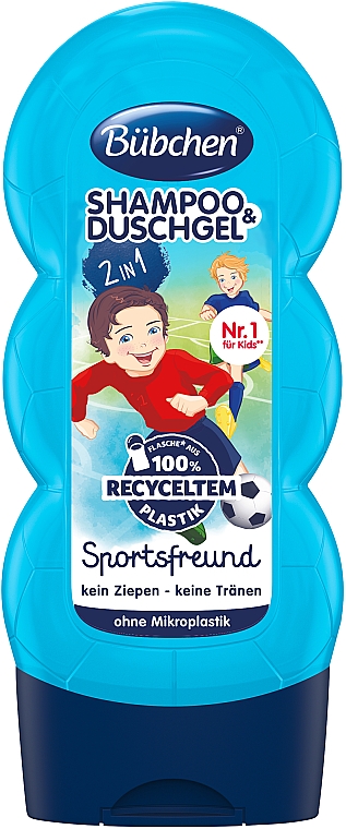Шампунь для волосся і тіла "Юний спортсмен" - Bubchen Kids Shampoo and Shower — фото N1
