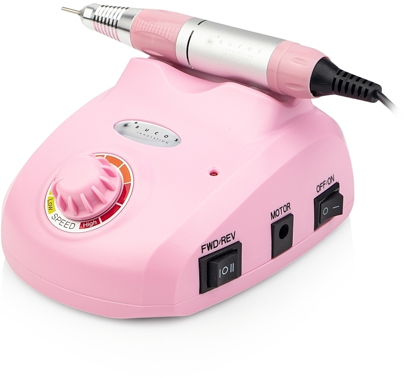 Фрезер для маникюра и педикюра, розовый - Bucos Nail Drill Pro ZS-603 Pink — фото N4