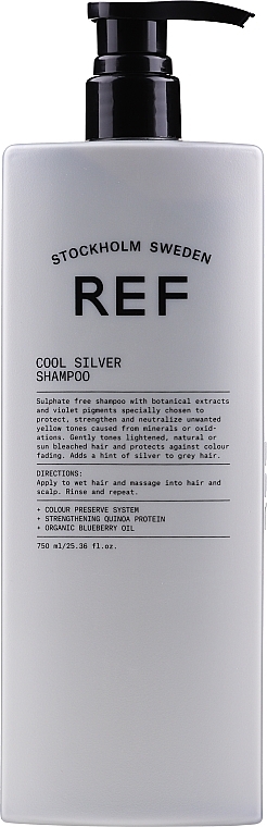 Шампунь для волос "Серебряная прохлада" рН 5.5 - REF Cool Silver Shampoo — фото N5