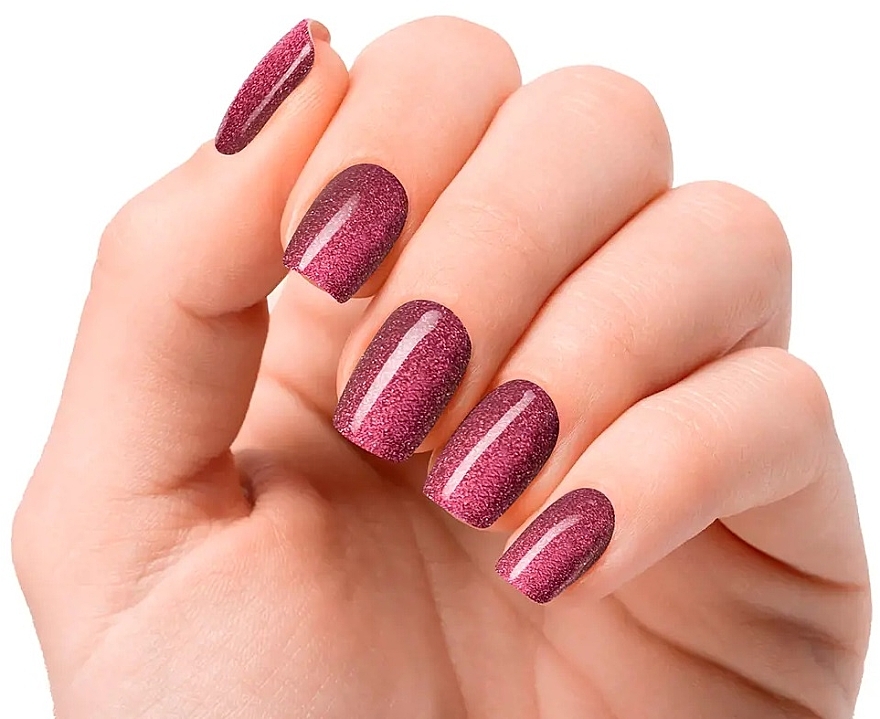 Набір гелевих наліпок для нігтів - Nooves Premium Glam Ruby Claret Glitter — фото N3