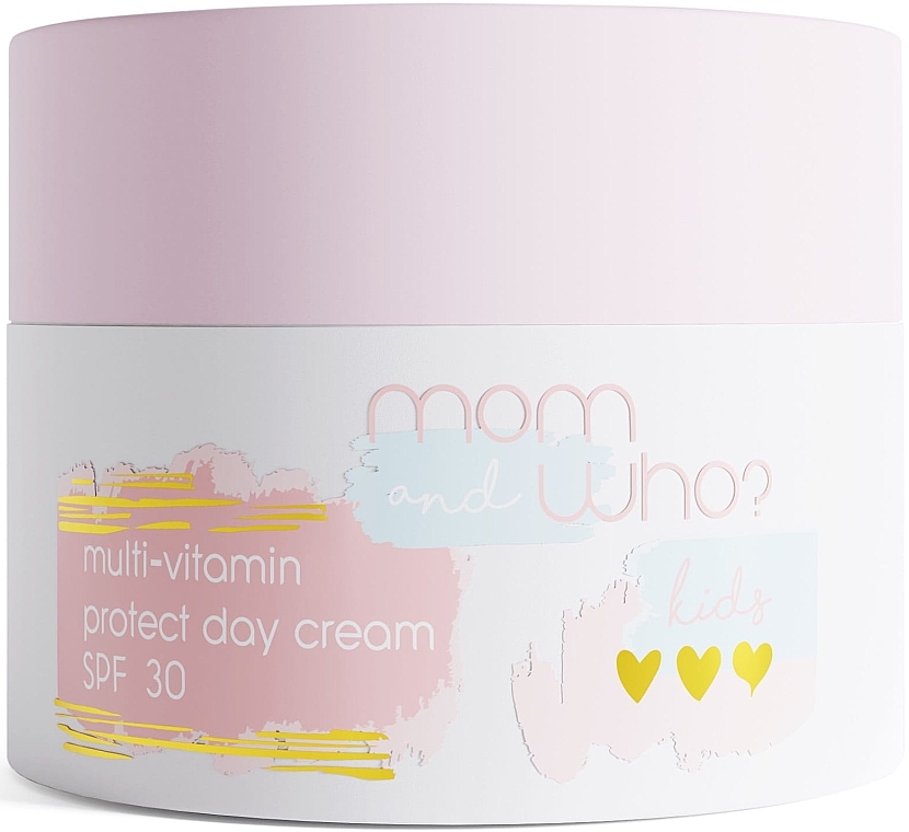 Мультивітамінний дитячий денний крем - Mom And Who Kids Multi-Vitamin Protect Day Cream SPF30 — фото N1