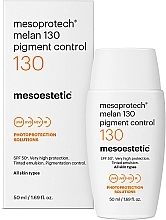 Тонувальна сонцезахисна емульсія - Mesoestetic Mesoprotech Melan 130+ Pigment Control SPF 50+ — фото N1