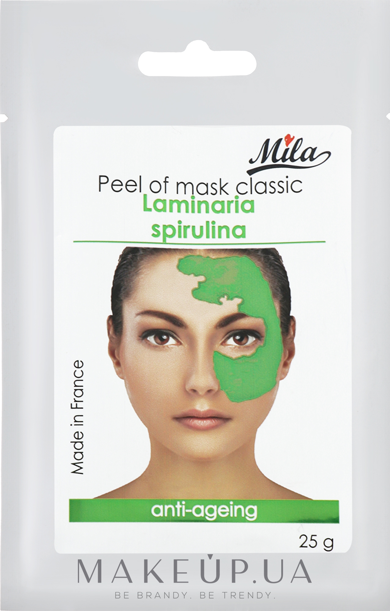 Маска альгінатна класична порошкова "Ламінарія, спіруліна" - Mila Anti-Ageing Peel Off Mask Laminaria Digitata & Spirulina — фото 25g