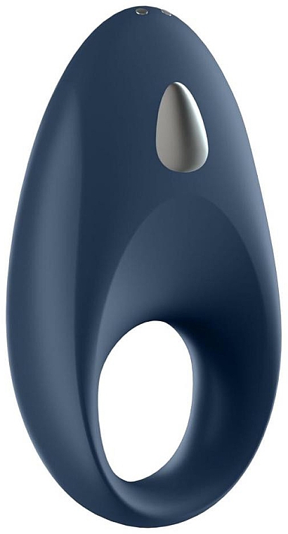 Эрекционное виброкольцо, синее - Satisfyer Mighty One Vibrator Ring — фото N1
