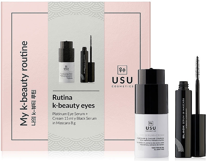 Набор - Usu Cosmetics Rutina K-Beauty Eye (ser/15ml + mascara/8ml) — фото N1