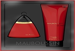 Mauboussin In Red - Набор (edp/100ml + sh/gel/200ml) — фото N1