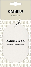 Парфумерія, косметика Ароматизатор для шафи - Candly & Co No.3 Candle Cytrusy/Cynamon