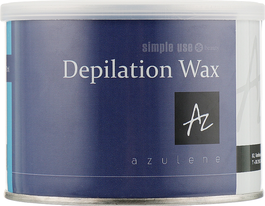 Теплый воск для депиляции в банке "Азулен" - Simple Use Beauty Depilation Wax — фото N1