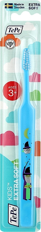 Дитяча зубна щітка від 3 років, блакитна - TePe Kids Extra Soft — фото N1