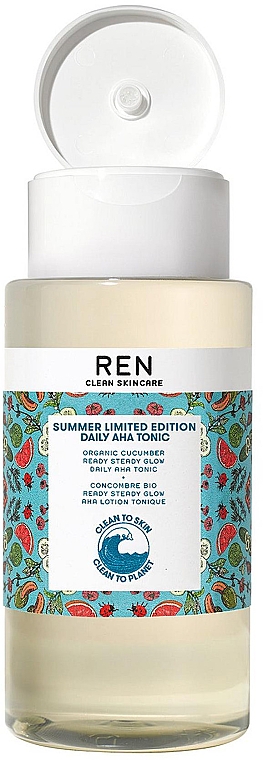 Тонік для обличчя - Ren Summer Limited Edition Daily AHA Tonic — фото N2