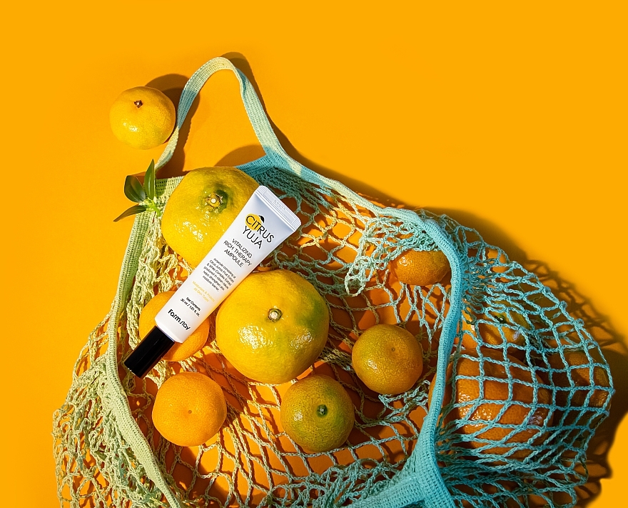 ПОДАРОК! Ампульная сыворотка с экстрактом юдзу - FarmStay Citrus Yuja Vitalizing Rich Therapy Ampoule — фото N9