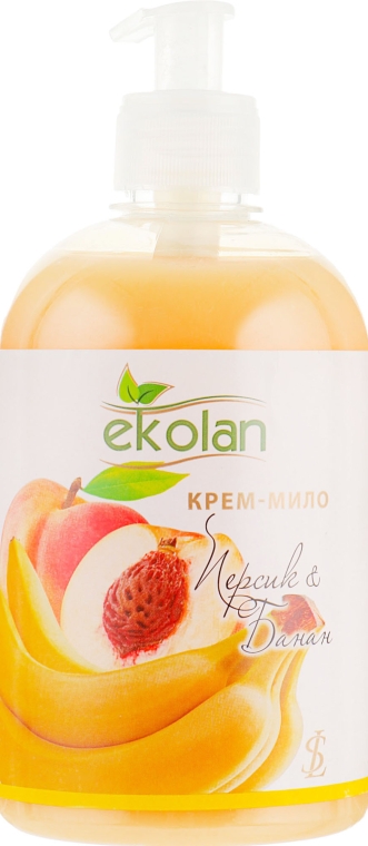 Крем-мыло "Персик-банан" - Ekolan — фото N1