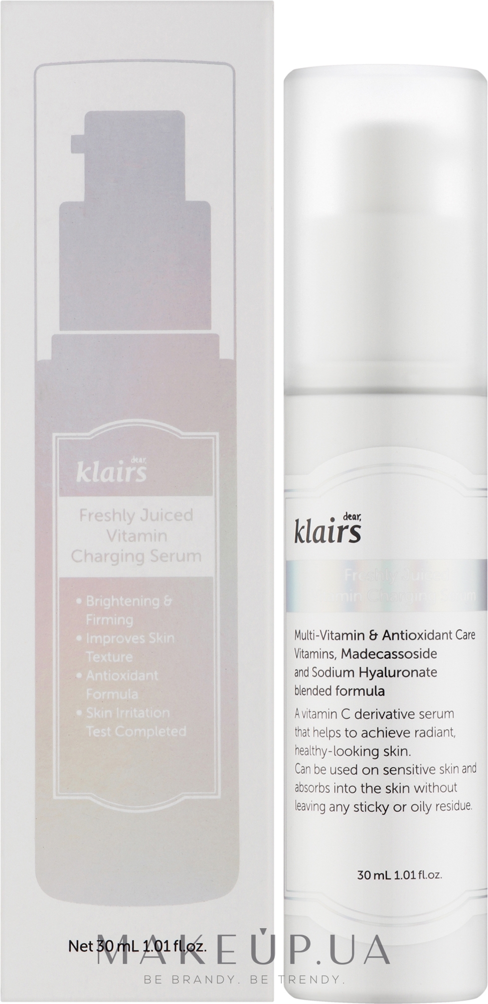 Витаминная сыворотка для лица - Klairs Freshly Juiced Vitamin Charging Serum — фото 30ml