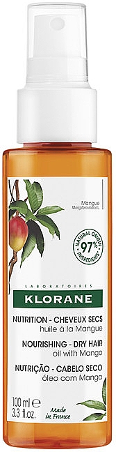 Олія для сухого волосся з олією манго - Klorane Mango Oil — фото N1