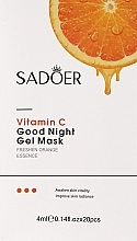 Парфумерія, косметика Нічна маска для обличчя з вітаміном С - Sadoer Vitamin C Good Night Gel Mask