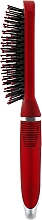 Масажна щітка для волосся, НВ-04-09, пряма, червона - Beauty LUXURY — фото N2