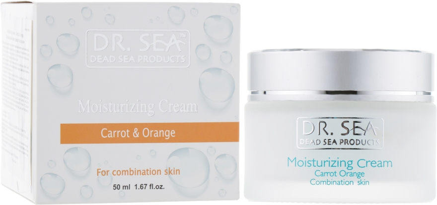 Увлажняющий крем с маслами моркови и апельсина - Dr. Sea Moisturizing Cream Carrot Orange