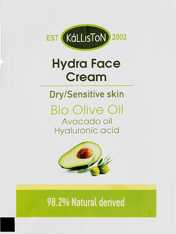 Крем для сухой и чувствительной кожи лица - Kalliston Hydra Face Cream For Dry/Sensitive Skin (пробник)