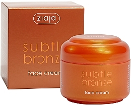 Духи, Парфюмерия, косметика Бронзирующий крем для лица - Ziaja Subtle Bronze Face Care