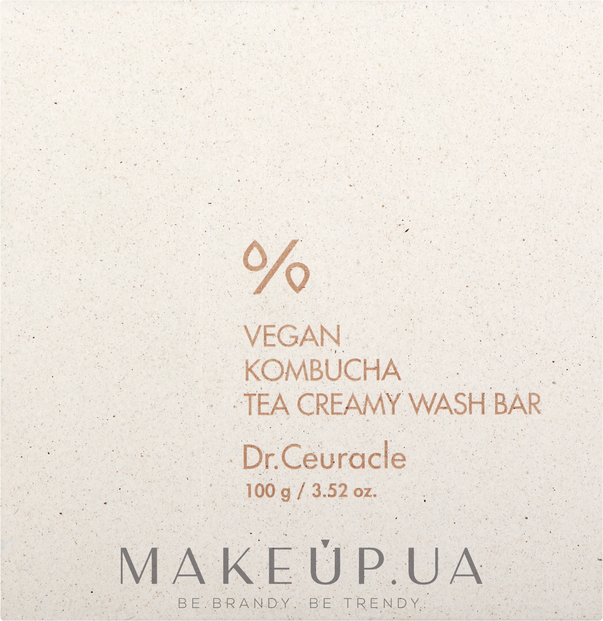 Крем-мыло для лица и тела с ферментированным чаем комбуча - Dr. Ceuracle Vegan Kombucha Tea Creamy Wash Bar — фото 100g