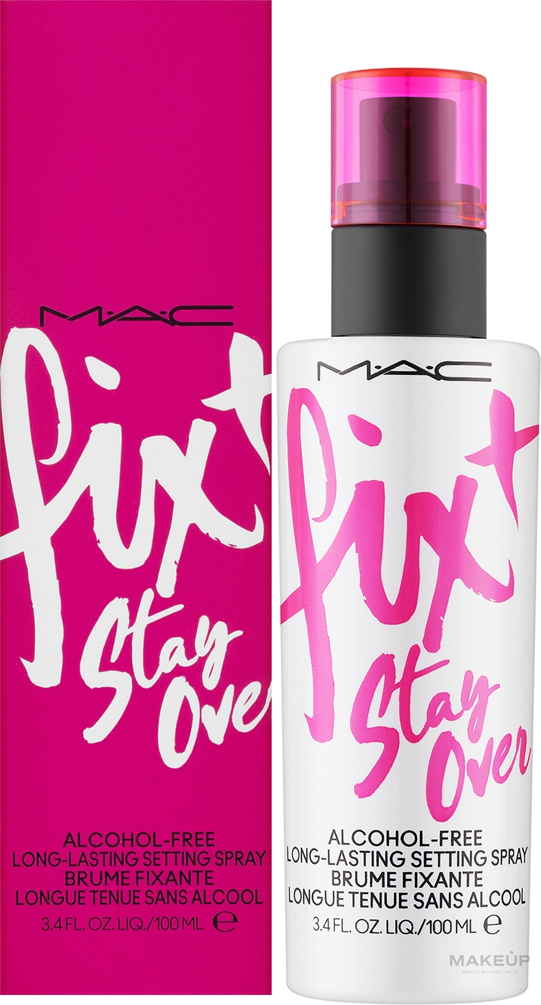 Спрей-фиксатор для макияжа - MAC Fix + Stay Over Setting Spray Alcohol-Free — фото 100ml