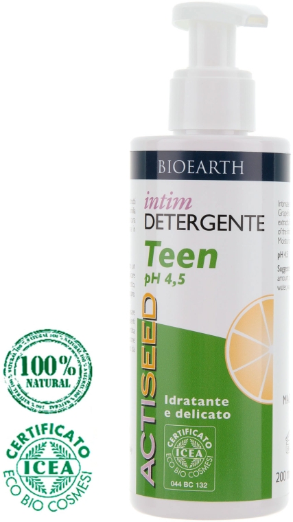 Гель для интимной гигиены для подростков - Bioearth Actiseed Intimate Wash Gel