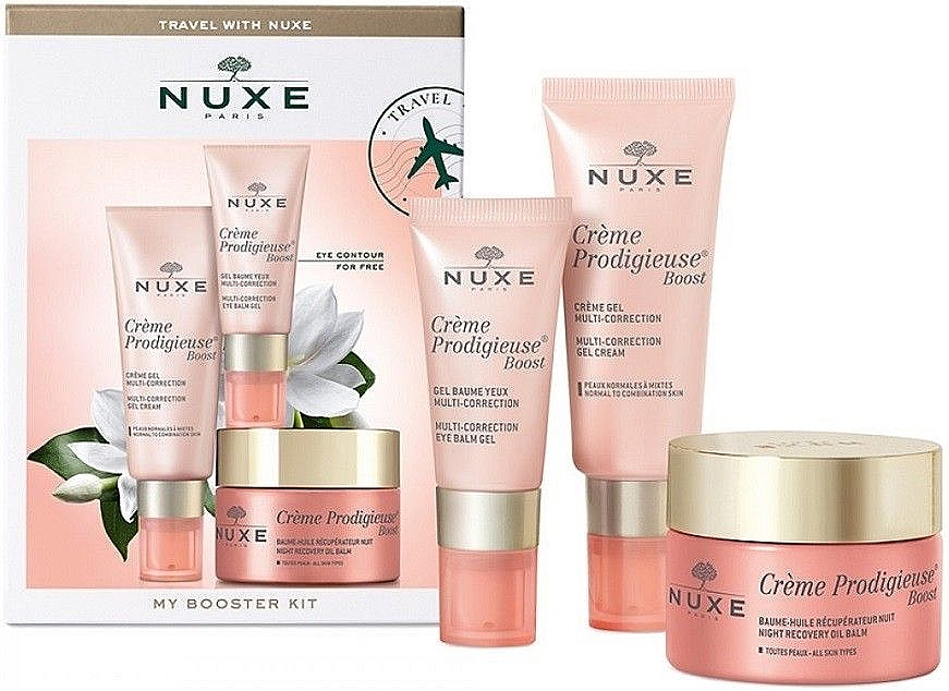 Набір - Nuxe Creme Prodigieuse My Booster Kit Set (f/cr/50ml + eye/cr/15ml + f/cr/gel/40ml) — фото N2