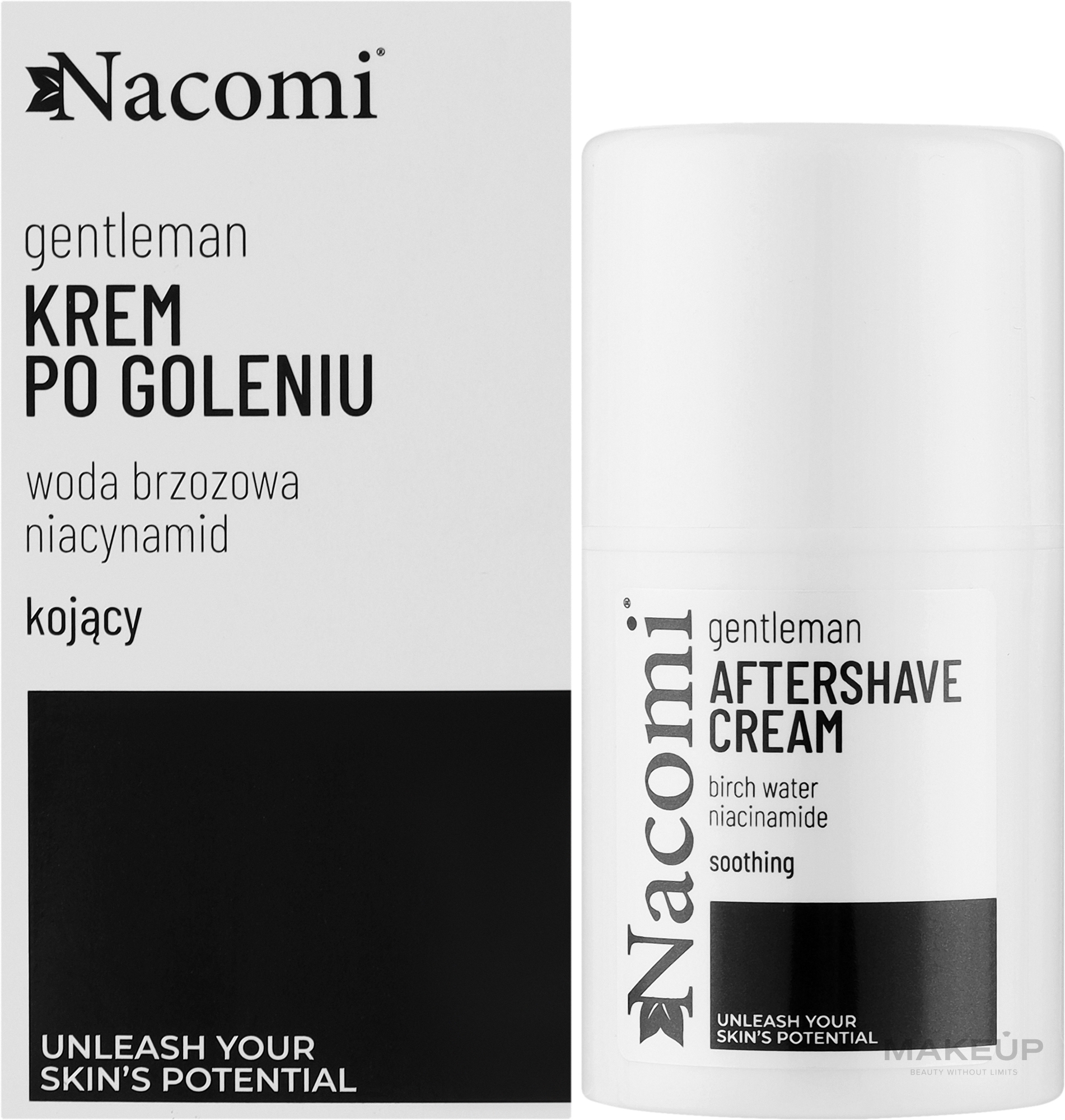 Успокаивающий крем после бритья для мужчин - Nacomi Gentelman Soothing Aftershave Cream For Men — фото 50ml