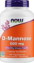 Духи, Парфюмерия, косметика Натуральная добавка, 240 капсул - Now Foods D-Mannose