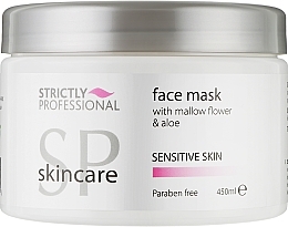 Парфумерія, косметика Ніжна заспокійлива маска з екстрактом алое для чутливої шкіри обличчя - Strictly Professional SP Skincare Face Mask For