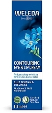 Крем-контур для шкіри навколо очей та губ "Блакитна Джентіана та Едельвейс альпійський" - Weleda — фото N2