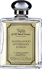 Парфумерія, косметика Taylor Of Old Bond Street Sandalwood Aftershave Lotion Alcohol-Based - Лосьйон після гоління