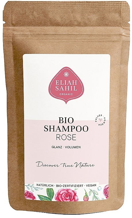 Органічний шампунь-порошок "Об'єм і блиск" - Eliah Sahil Natural Shampoo Volume & Shine Hair Powder (пробник) — фото N1