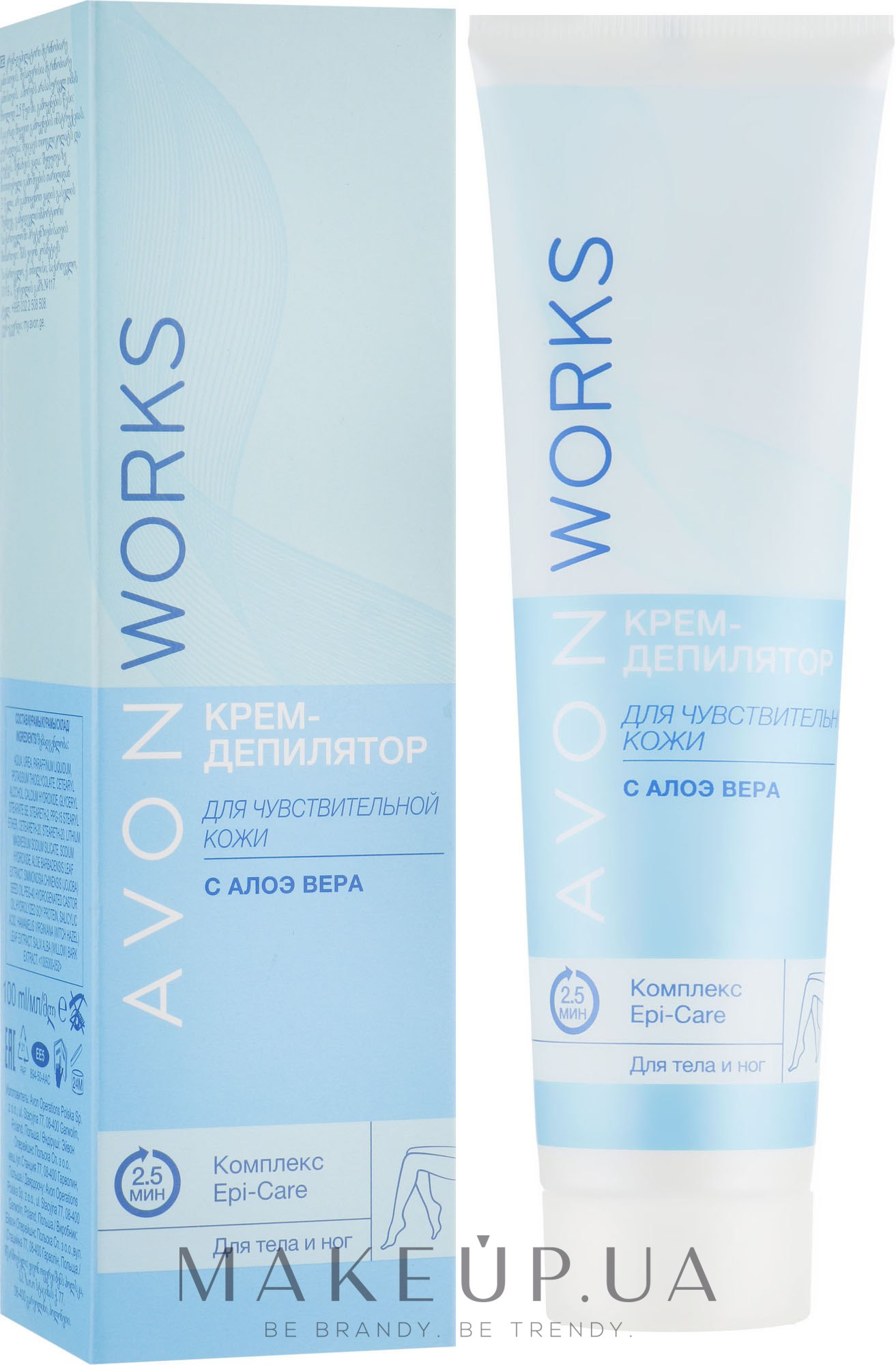 Крем для депиляции тела - Avon Works Body Hair Removal Cream — фото 100ml