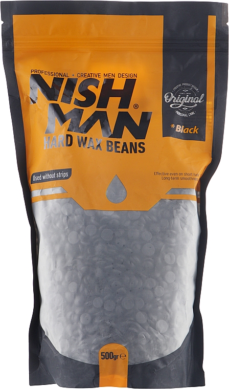 Воск для депиляции - Nishman Hard Wax Beans Black — фото N1