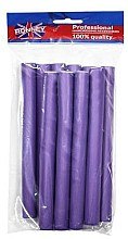 Профессиональные гибкие бигуди 20/210, фиолетовые - Ronney Professional Flex Rollers — фото N1