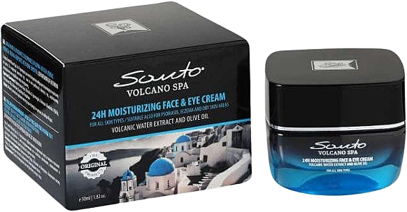 24-годинний зволожувальний крем для обличчя та очей - Santo Volcano Spa 24H Moisturizing Face & Eye Cream — фото N1