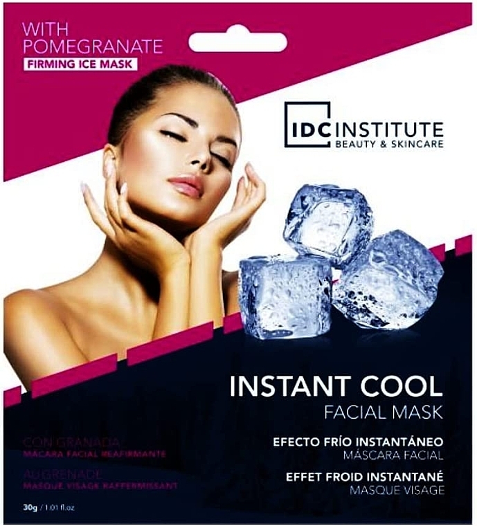 Тканевая маска для лица с укрепляющим холодным эффектом - IDC Institute Instant Cool Granade Facial Mask — фото N1