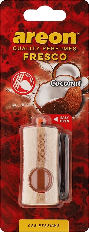 Ароматизатор для авто "Кокос" - Areon Fresco New Coconut Perfume — фото N1