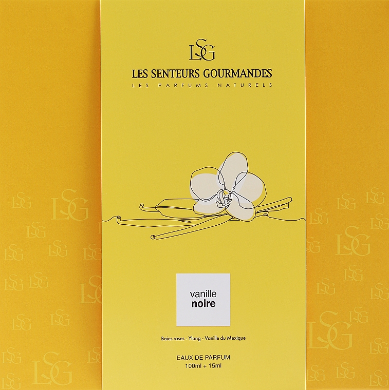 Les Senteurs Gourmandes Vanille Noire - Набір (edp/100ml + edp/mini/15ml) — фото N1