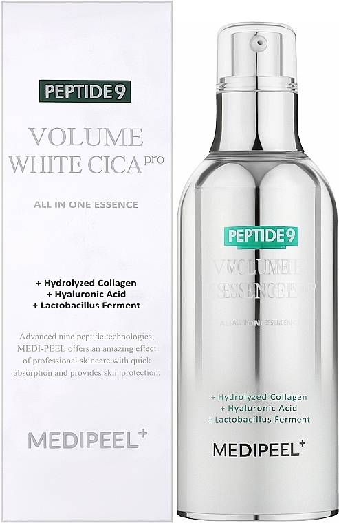 Эссенция с пептидами для осветления кожи лица - MEDIPEEL Peptide 9 Volume White CICA Essence Pro — фото N2