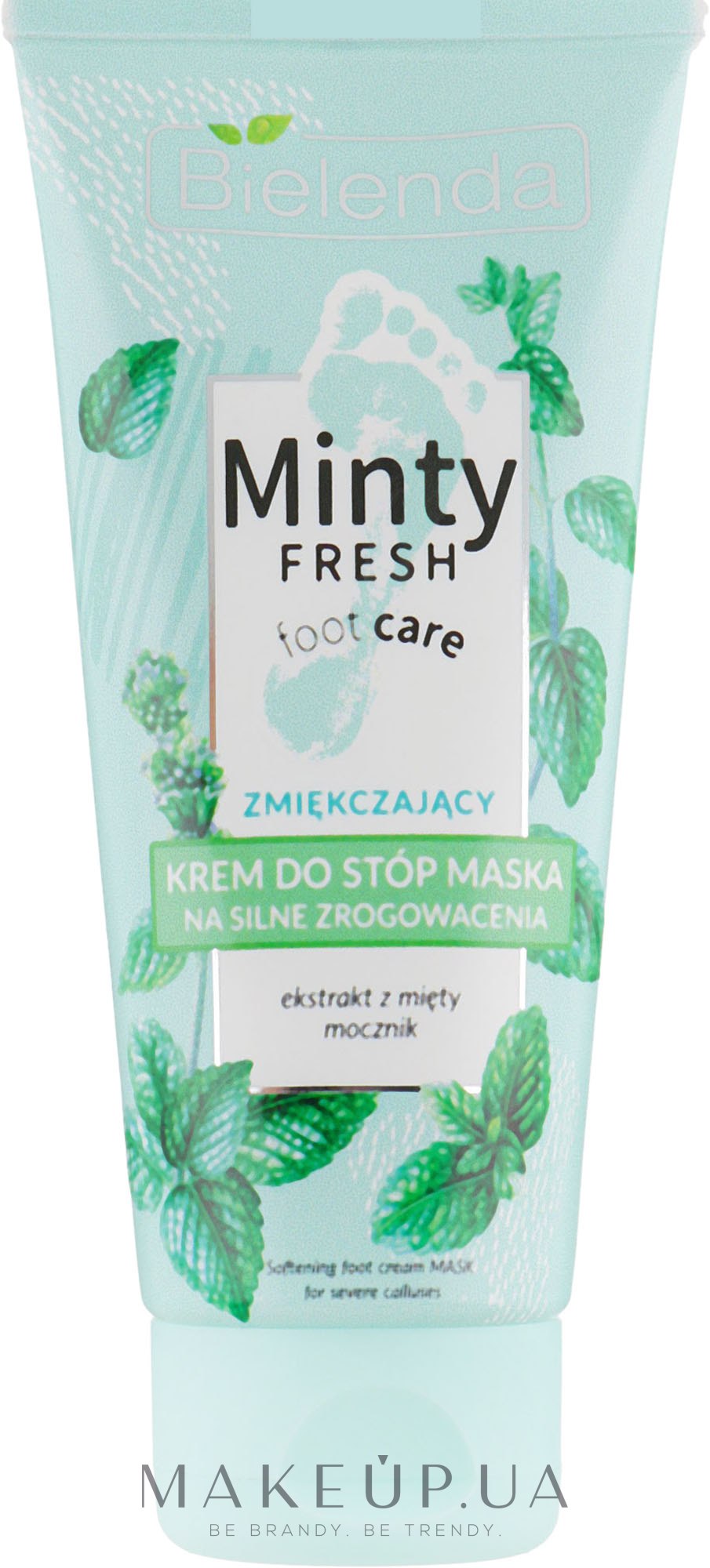 Смягчающая крем-маска для ног - Bielenda Minty Fresh Foot Care Softening Foot Cream Mask — фото 100ml