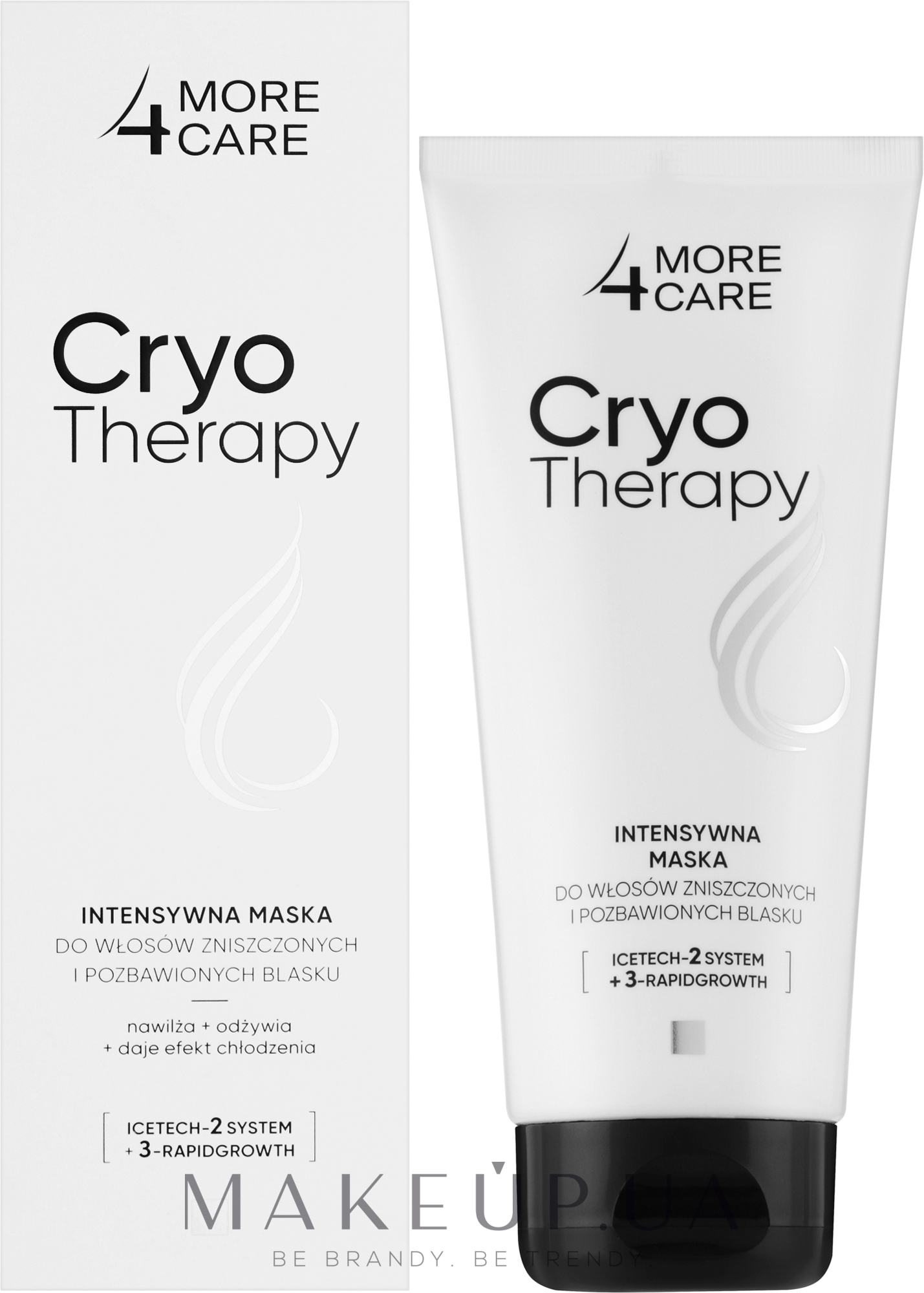 Интенсивная маска для поврежденных и тусклых волос - More4Care Cryo Therapy Intensive Mask — фото 200ml