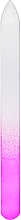 Стеклянная пилочка для ногтей, 14 см, 74400, розовая - Top Choice — фото N1